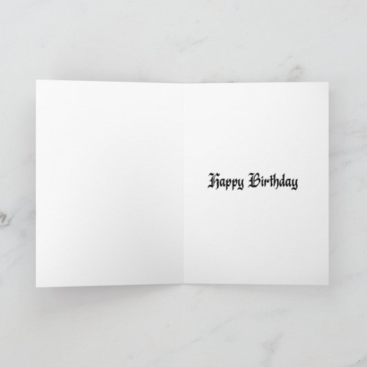 ビクトリアン ゴシック ローズ 誕生日 カード (内部)