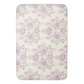 ビクトリアン,ソフトイエロー,ソフトピンク,フローラ,パターン,vi バスマット (正面縦)