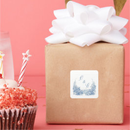 ビクトリアン ダスティーブルー バロック crest スクエアシール