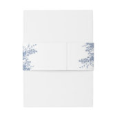 ビクトリアン ダスティーブルー フレンチ ガーデン フラワーズ ウェディング 招待状ベリーバンド (裏面例)