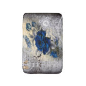 ビクトリアン ダークブルーローズ エフェメラ バスマット (正面縦)