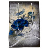 ビクトリアン ダークブルーローズ エフェメラ ミディアムペーパーバッグ (裏面)