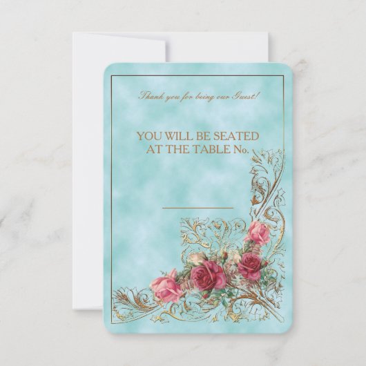 ビクトリアン フレーム - 結婚式招待状セット 招待状 (正面)