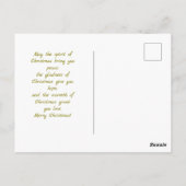 ビクトリアン ラスティック クリスマス カード (裏面)