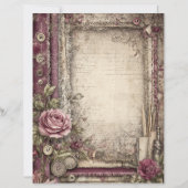 ビクトリアン&レーススクラップブック紙 (正面)