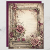 ビクトリアン&レーススクラップブック紙 (正面/裏面)