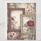 ビクトリアン&レーススクラップブック紙 (正面)