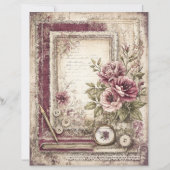 ビクトリアン&レーススクラップブック紙 (正面)