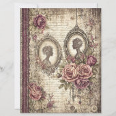 ビクトリアン&レーススクラップブック紙 (正面)