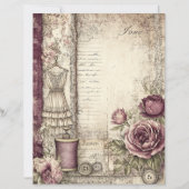 ビクトリアン&レーススクラップブック紙 (正面)