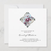 ビクトリアン ローズ エフェメラ スイート シックスティーン 招待状 (裏面)