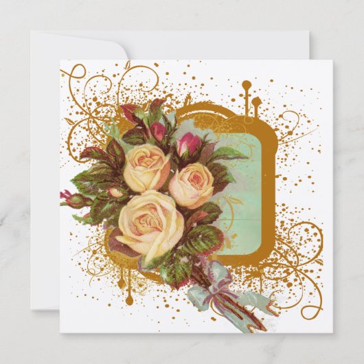 ビクトリアン ローズ フレーム スクエア (正面)