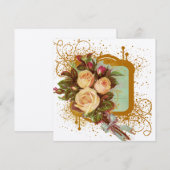 ビクトリアン ローズ フレーム スクエア (正面/裏面)