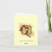 ビクトリアン・ローズ・ブーケ・メモ帳 カード (裏面)