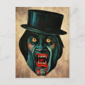 ビクトリアン ヴァンパイアの顔のポストカード ポストカード (正面)