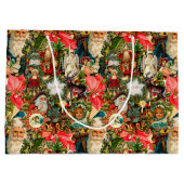 ビクトリアン ヴィンテージ クリスマス ラージペーパーバッグ (裏面)