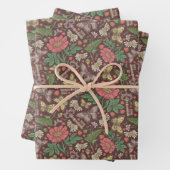 ビクトリアン ヴィンテージ バタフライ オールドキー ホワイト デイジー ラッピングペーパーシート (インサイチュ)