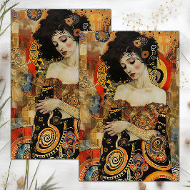 ビクトリアン ヴィンテージ レディ デコパージュ 薄葉紙