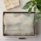 ビクトリアン ヴィンテージ 女性 ドレスメーカー デコパージュ 薄葉紙 (ギフト)