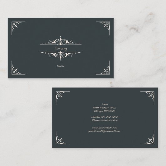 ビクトリアン 名刺 (正面/裏面)