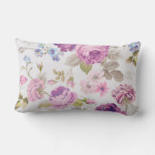 ビクトリアン，国，ラベンダー，みすぼらしい，シック，バラ，パリ ランバークッション (裏面)