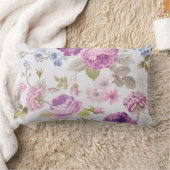 ビクトリアン，国，ラベンダー，みすぼらしい，シック，バラ，パリ ランバークッション (ブランケット)