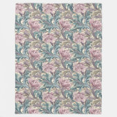 ビクトリアン – 毛布インスパイアモリスのタイムレスパターン フリースブランケット (正面)