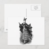 ビクトリアン/Gothic Batgirl/こうもり衣装 ポストカード (正面/裏面)