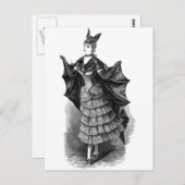 ビクトリアン/Gothic Batgirl/こうもり衣装 ポストカード (正面/裏面)