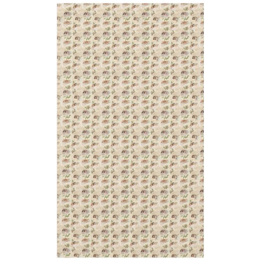 ビクトリアンAngels w/Music, Script & Holly テーブルクロス (正面)