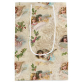 ビクトリアンAngels w/Music, Script & Holly ミディアムペーパーバッグ (裏面)