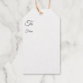 ビクトリアンChristmas Cats – シルバー ギフトタグ (裏面)