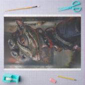 ビクトリアンDistinguished Aligator Decompage 薄葉紙 (クラフト)