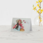 ビクトリアンHalloe'en Greeting Card カード (黄色い花)