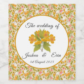 ビクトリアンMeadow yellow – ワインボトルラベル ワインラベル (シングルラベル)