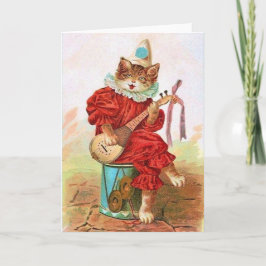 ビクトリアンMinstrel Catノートカード カード