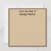 ビクトリアンSteampunk発明者科学者望遠鏡 カード (裏面)