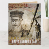 ビクトリアンSteampunk発明者科学者望遠鏡 カード (正面)