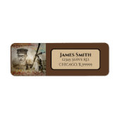 ビクトリアンSteampunk発明者科学者望遠鏡 ラベル (正面)