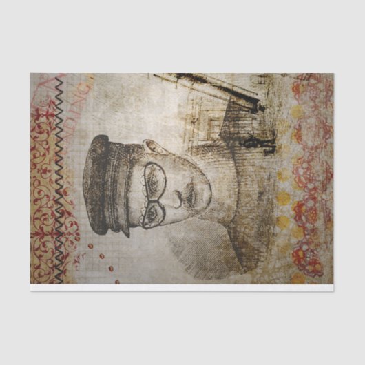 ビクトリアンSteampunk発明者科学者望遠鏡 薄葉紙 (正面)