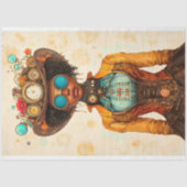 ビクトリアンSteampunk African American T9 Decopage 薄葉紙 (正面)