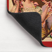 ビクトリアンValentinesカップルのマウスパッド マウスパッド (コーナー)