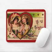 ビクトリアンValentinesカップルのマウスパッド マウスパッド (マウス)