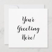 ビクトリアンWoodcut Farm Animals Englishブルドッグ 案内状 (裏面)