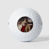 ビクトリア吹女王のピンクのバブルガム ゴルフボール (正面)