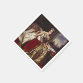 ビクトリア吹女王のピンクのバブルガム スタンダードカクテルナプキン (角)