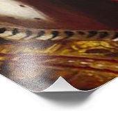 ビクトリア吹女王のピンクのバブルガム フォトプリント            (角)