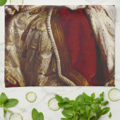 ビクトリア吹女王ピンクバブルガム キッチンタオル (折り畳み)