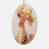 ビクトリア女性オーナメント セラミックオーナメント (左)