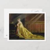 ビクトリア女王が彼女の戴冠服, 1838 (油o ポストカード (正面/裏面)